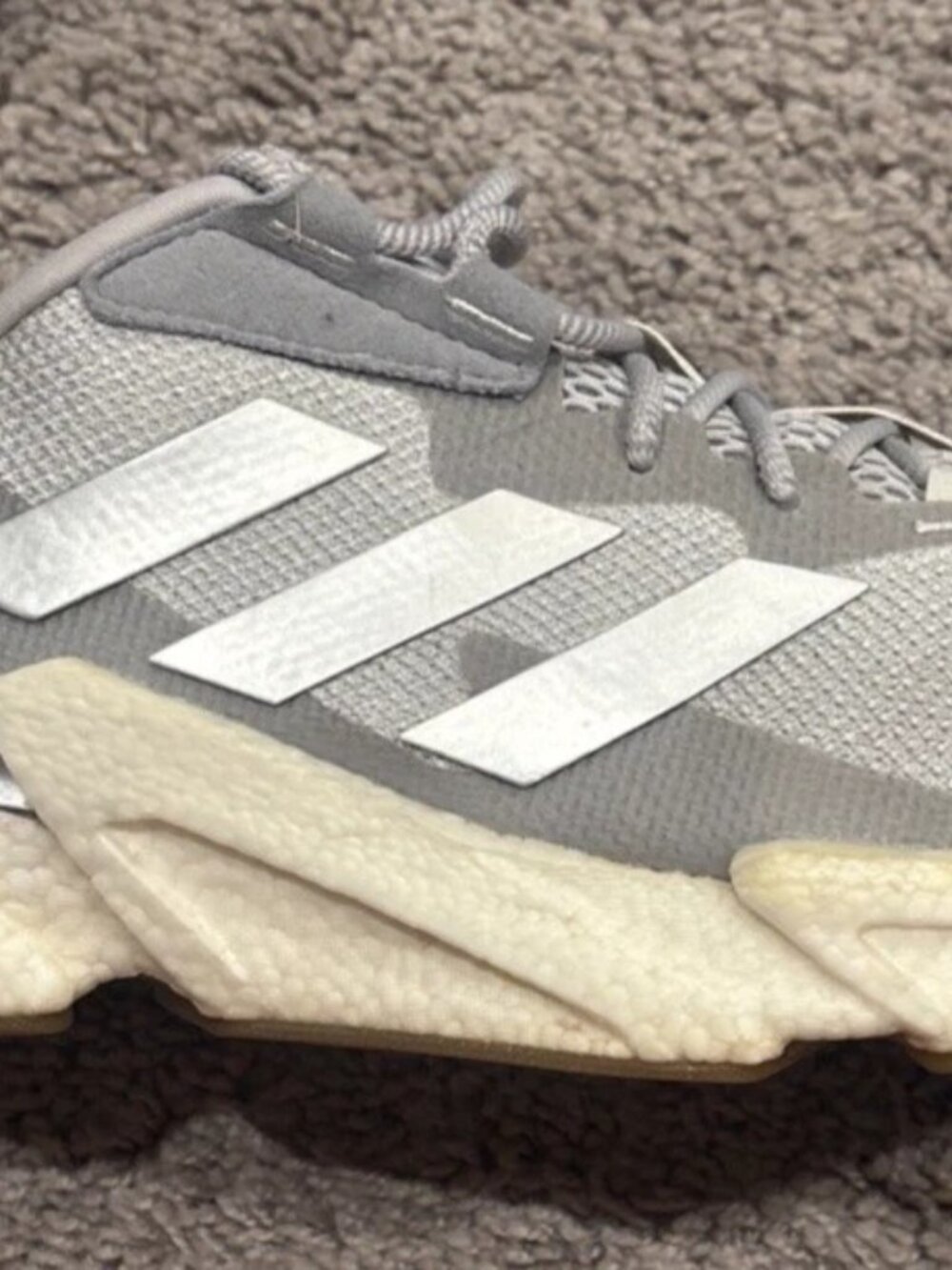 adidas X9000L4 Running Sneakers Shoes Halo SILVER Gray GY3891~ Men’s Size 10